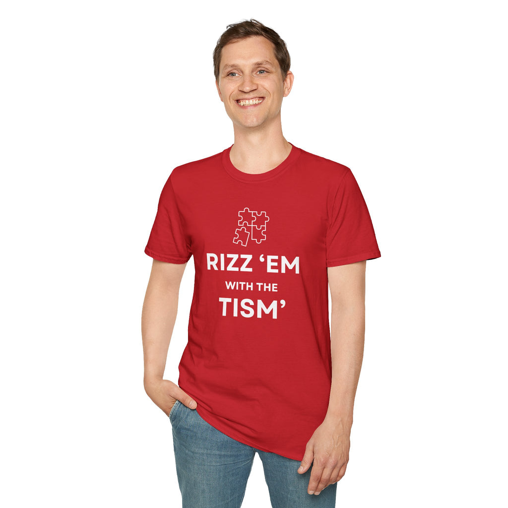 Autism Awareness T-Shirt — “Rizz ’Em With The Tism” Puzzle Tee