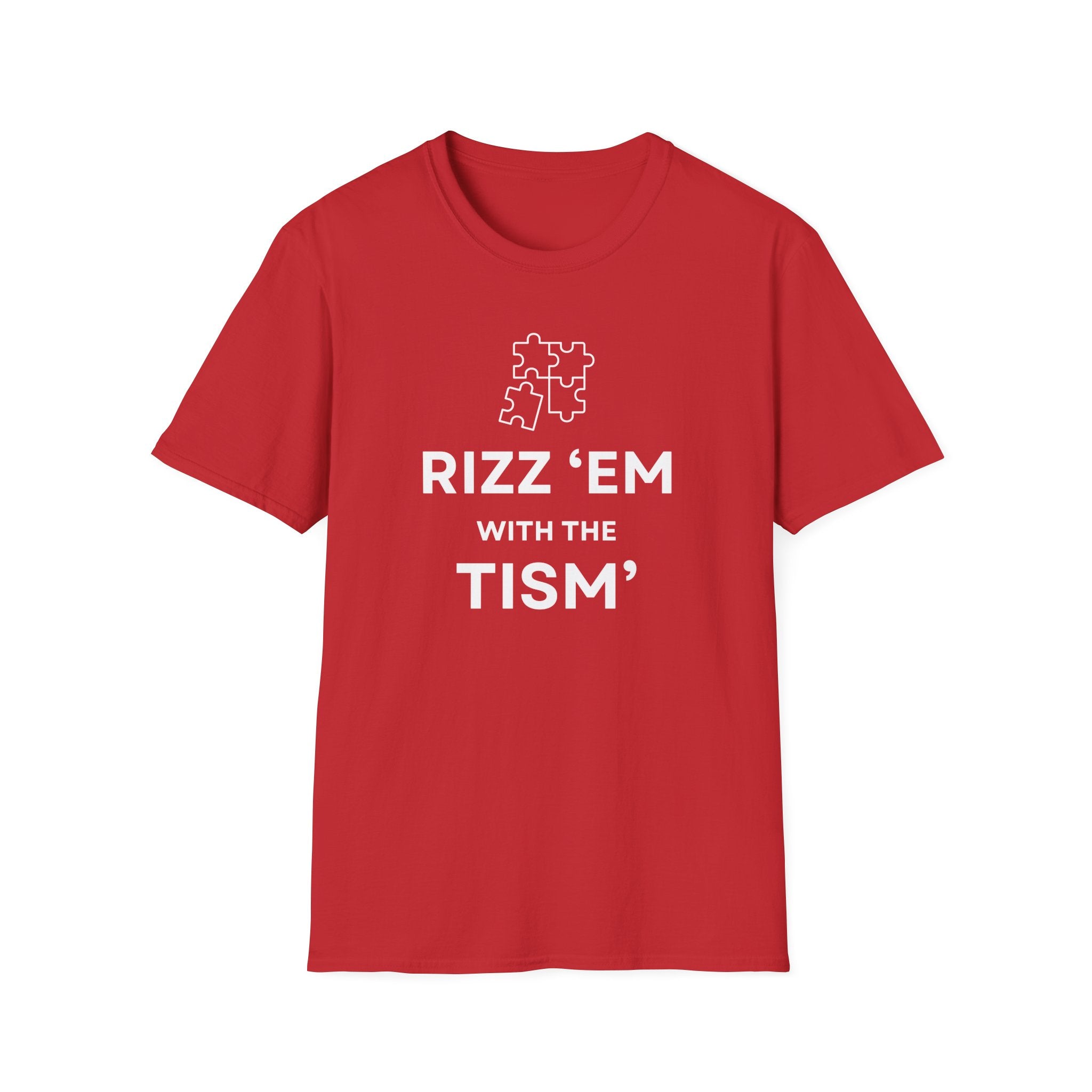 Autism Awareness T-Shirt — “Rizz ’Em With The Tism” Puzzle Tee
