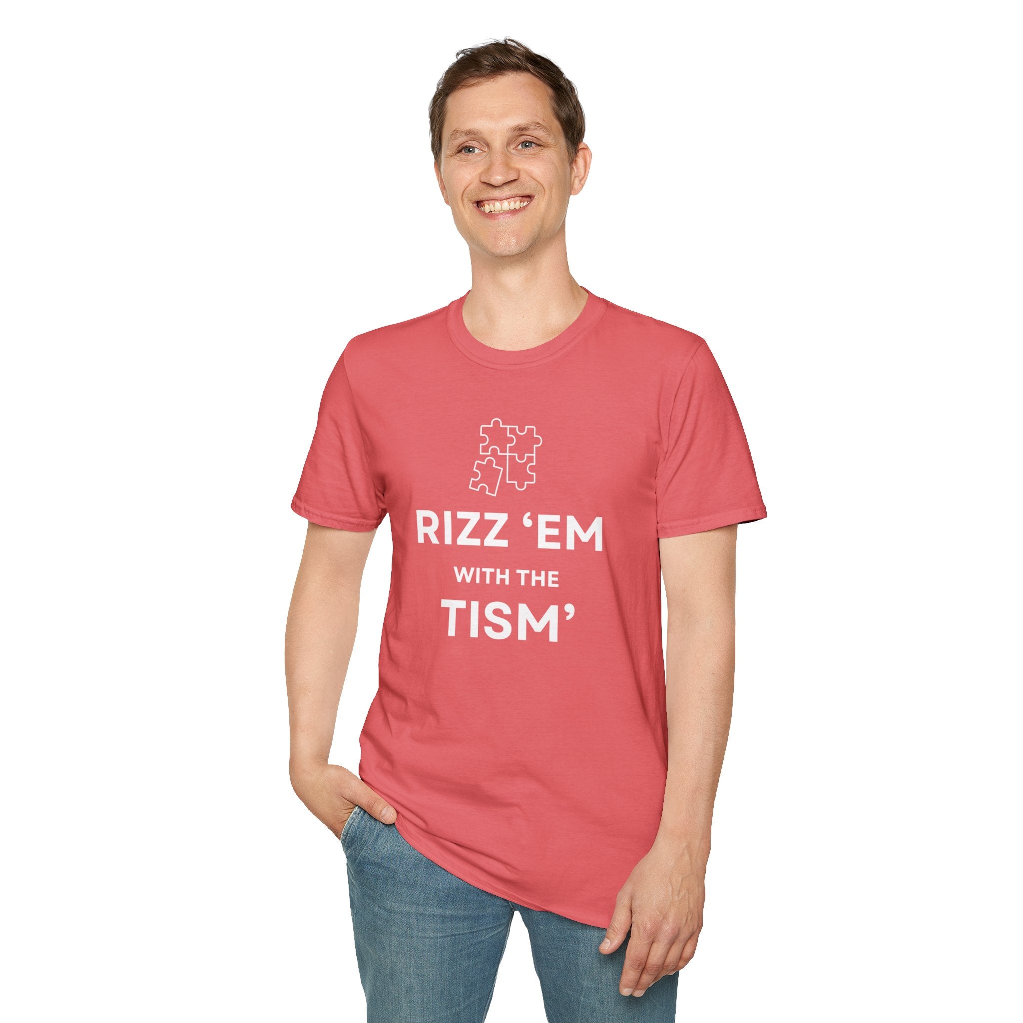 Autism Awareness T-Shirt — “Rizz ’Em With The Tism” Puzzle Tee