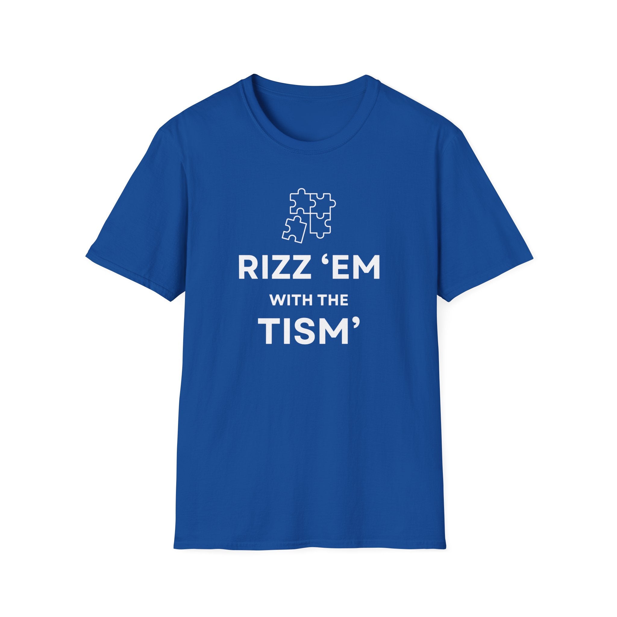 Autism Awareness T-Shirt — “Rizz ’Em With The Tism” Puzzle Tee