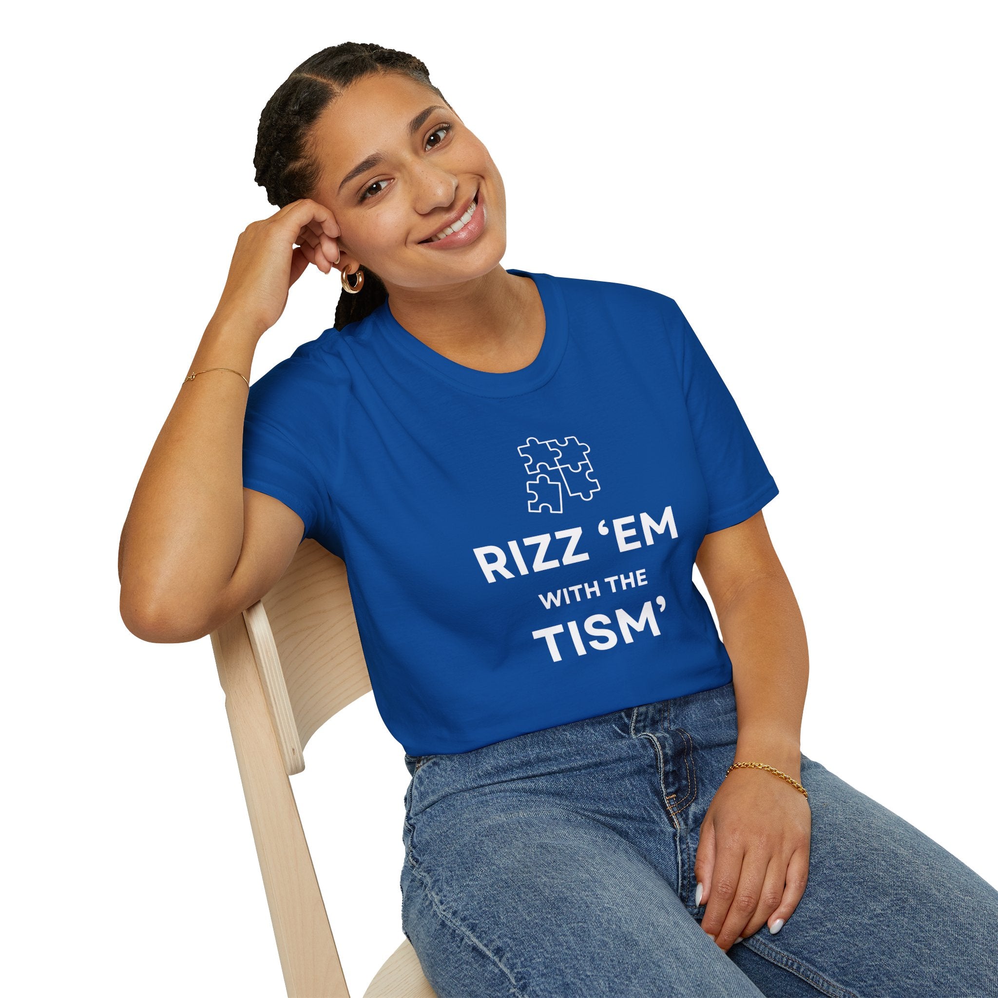 Autism Awareness T-Shirt — “Rizz ’Em With The Tism” Puzzle Tee