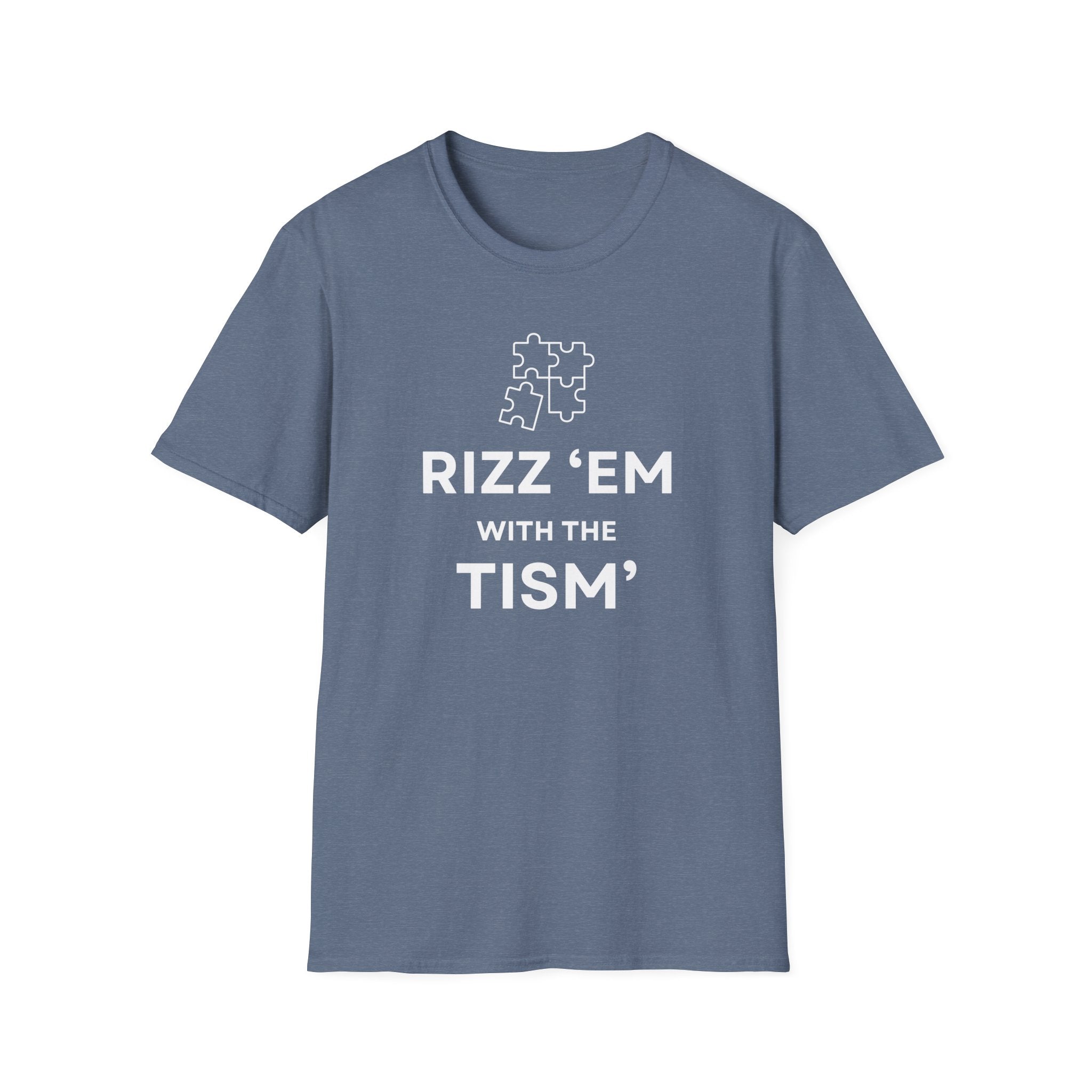 Autism Awareness T-Shirt — “Rizz ’Em With The Tism” Puzzle Tee