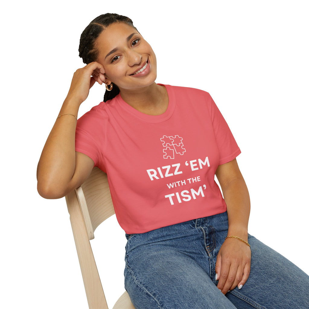 Autism Awareness T-Shirt — “Rizz ’Em With The Tism” Puzzle Tee