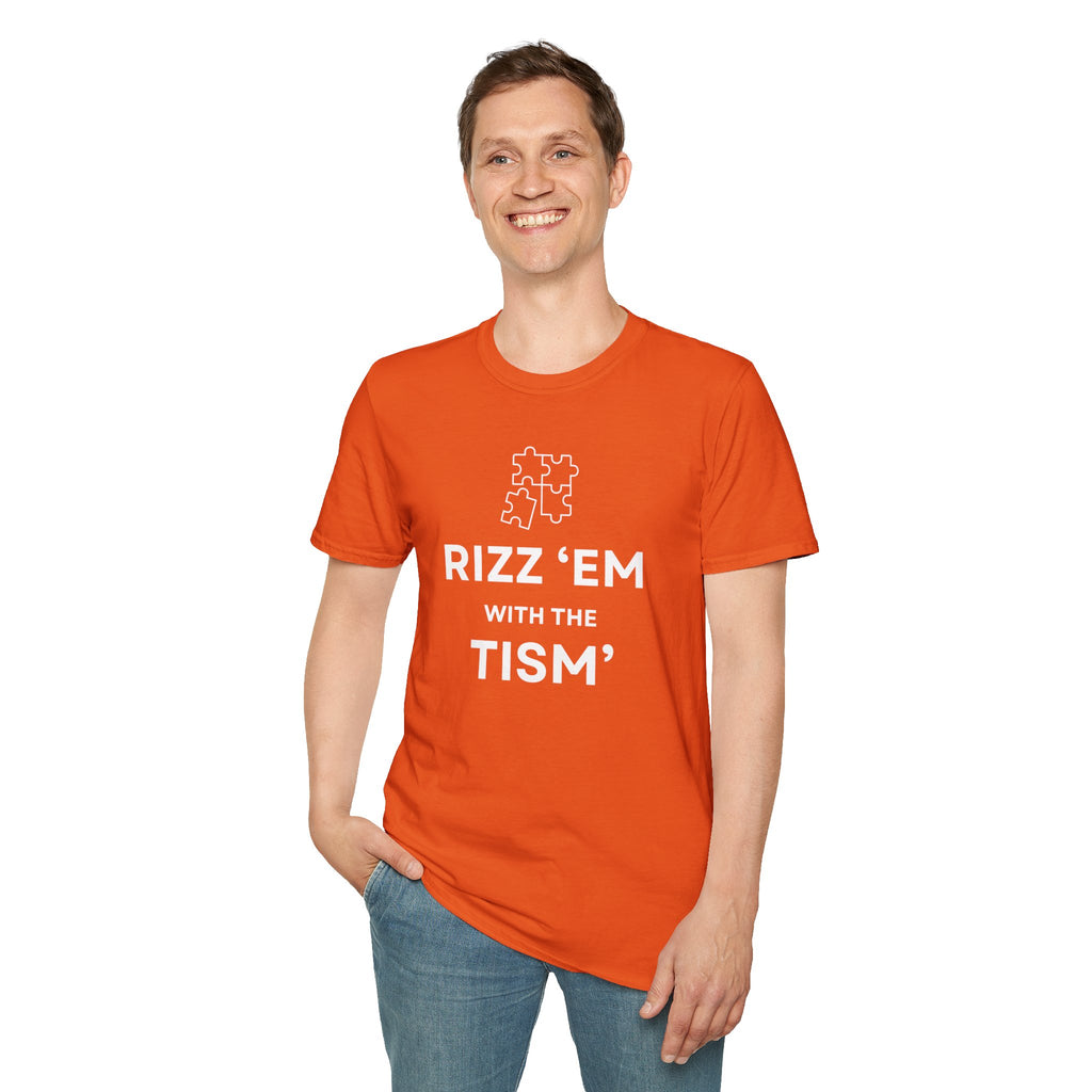 Autism Awareness T-Shirt — “Rizz ’Em With The Tism” Puzzle Tee