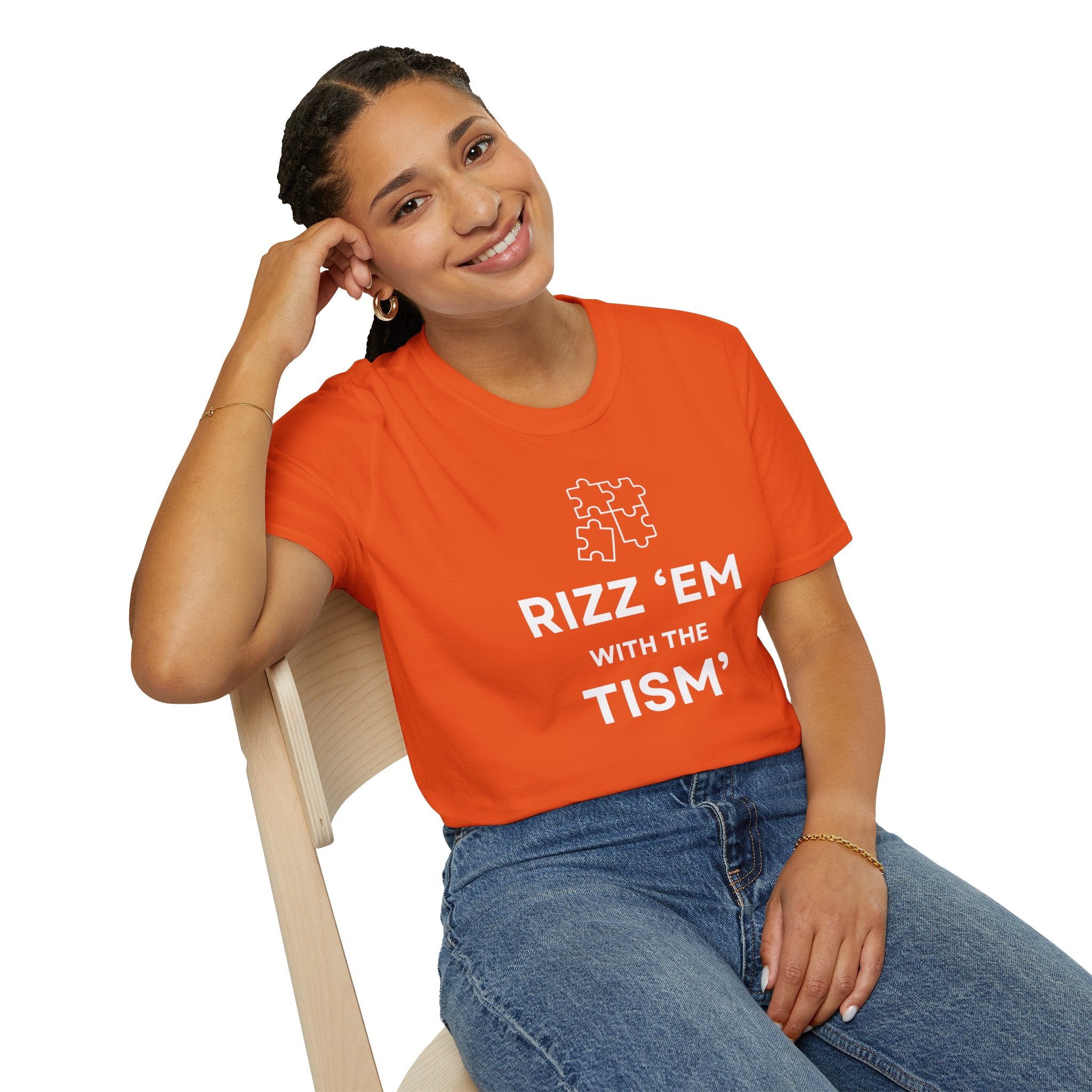Autism Awareness T-Shirt — “Rizz ’Em With The Tism” Puzzle Tee