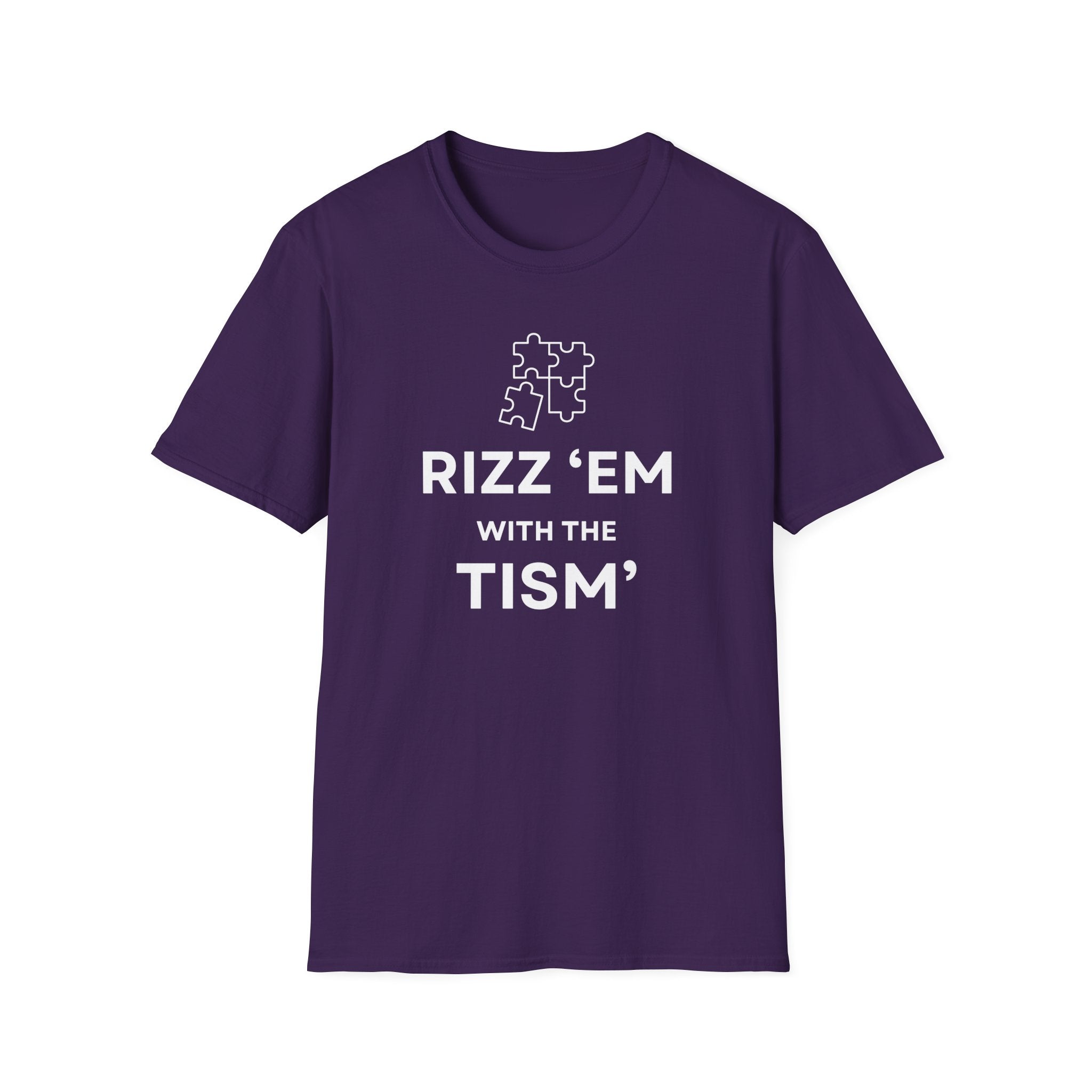 Autism Awareness T-Shirt — “Rizz ’Em With The Tism” Puzzle Tee