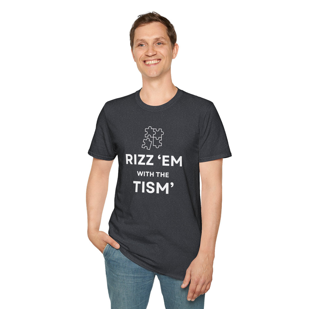 Autism Awareness T-Shirt — “Rizz ’Em With The Tism” Puzzle Tee