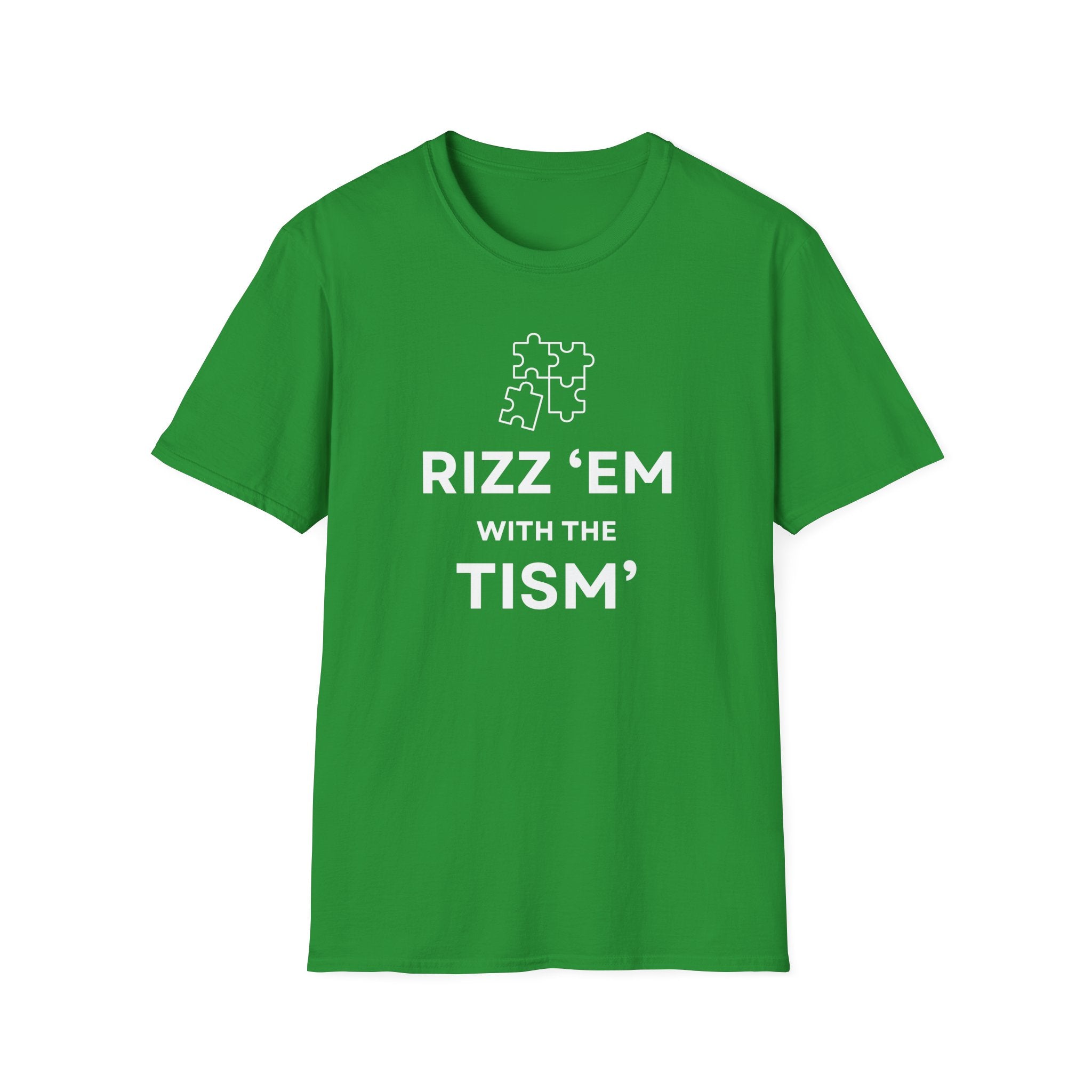 Autism Awareness T-Shirt — “Rizz ’Em With The Tism” Puzzle Tee