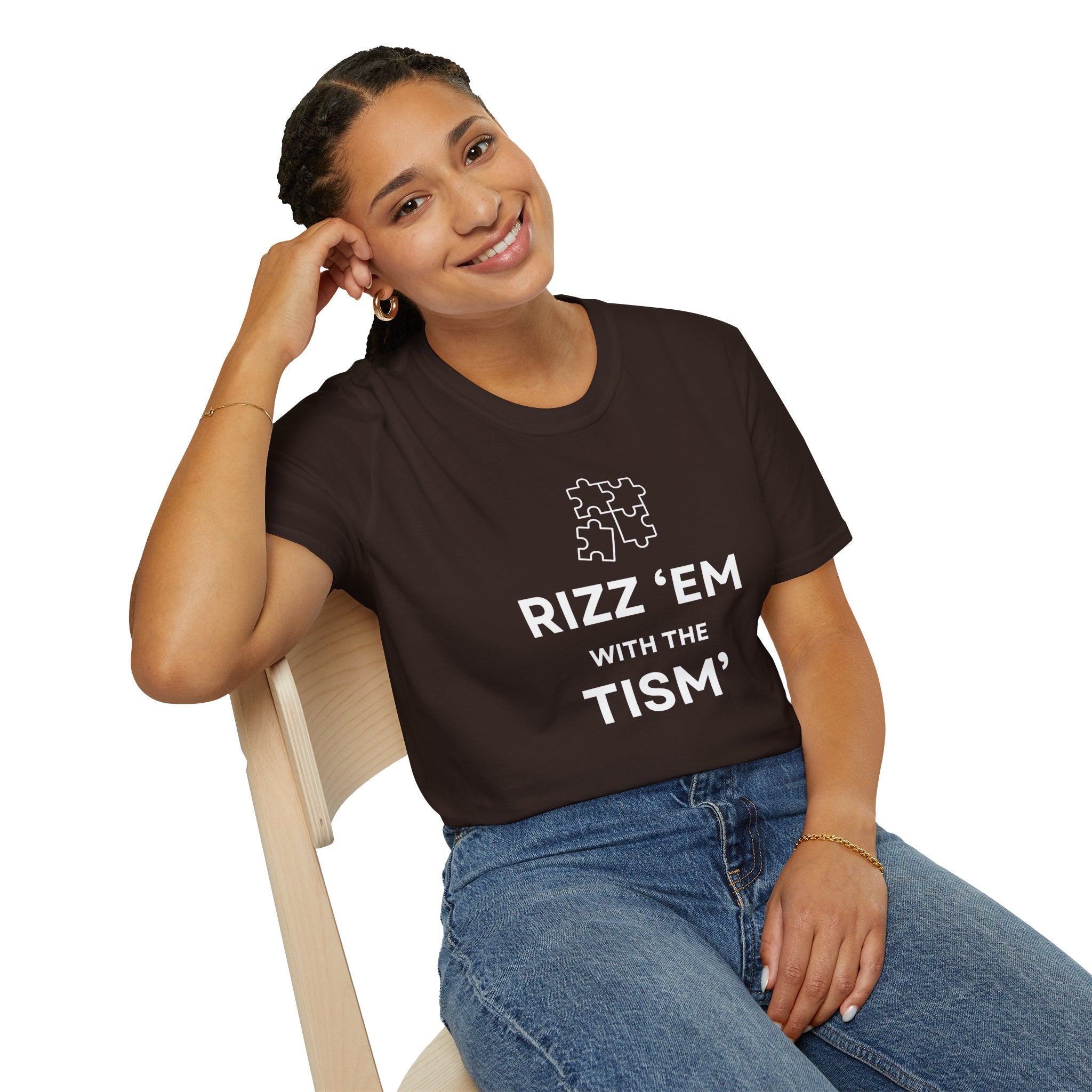 Autism Awareness T-Shirt — “Rizz ’Em With The Tism” Puzzle Tee