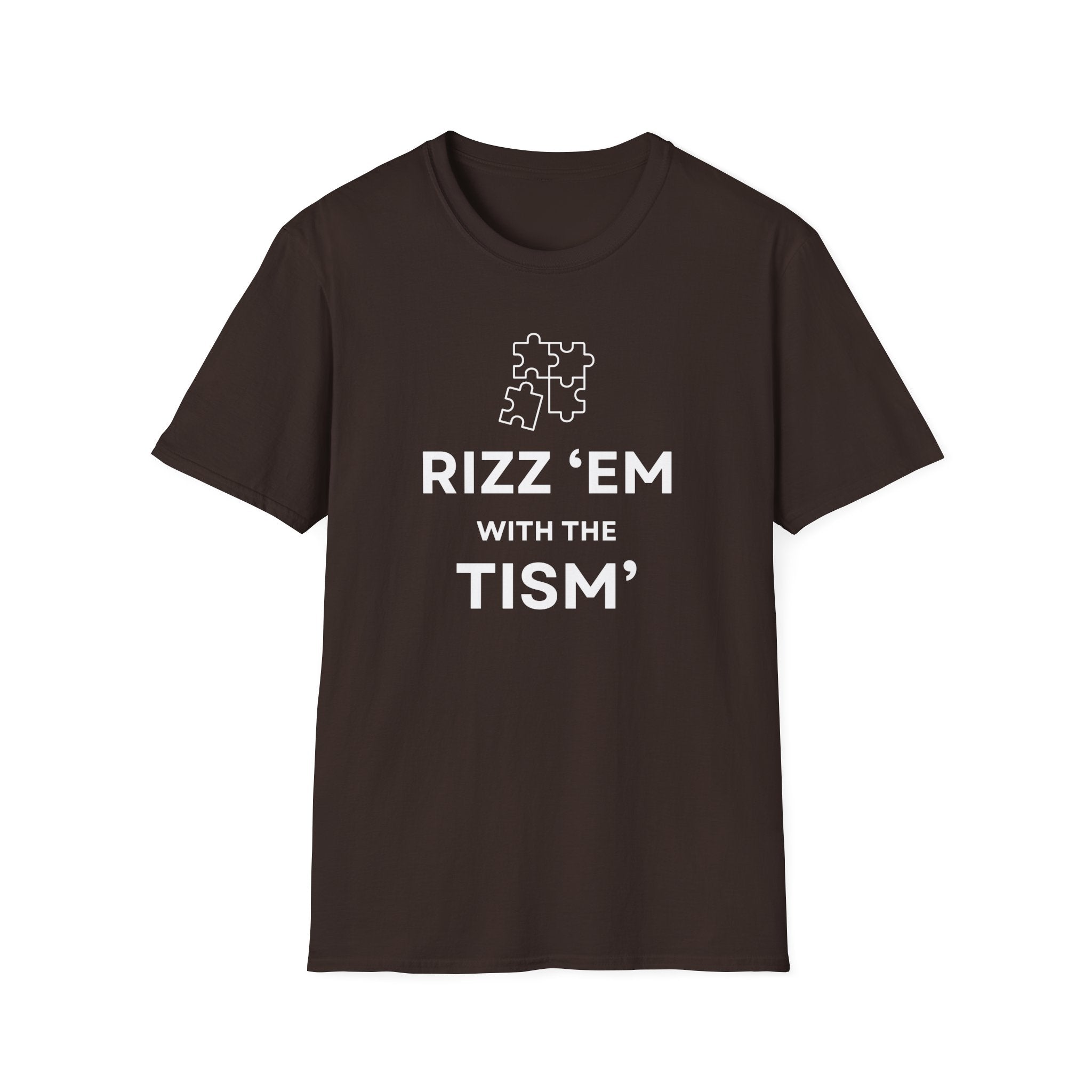Autism Awareness T-Shirt — “Rizz ’Em With The Tism” Puzzle Tee