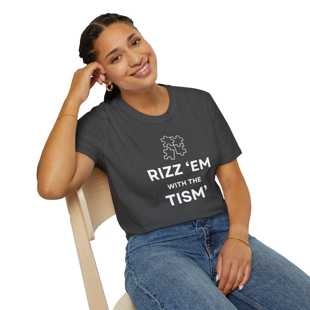 Autism Awareness T-Shirt — “Rizz ’Em With The Tism” Puzzle Tee