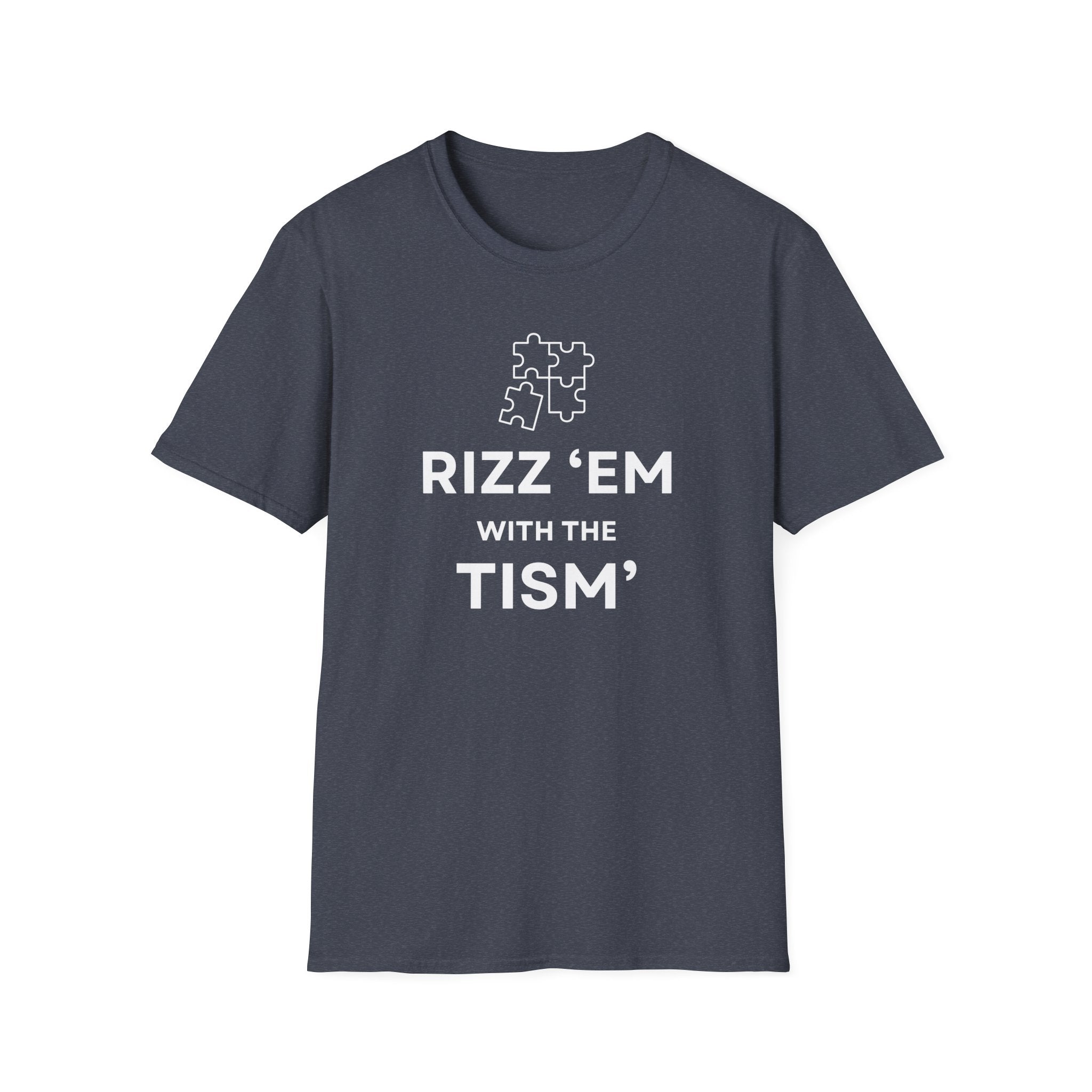Autism Awareness T-Shirt — “Rizz ’Em With The Tism” Puzzle Tee