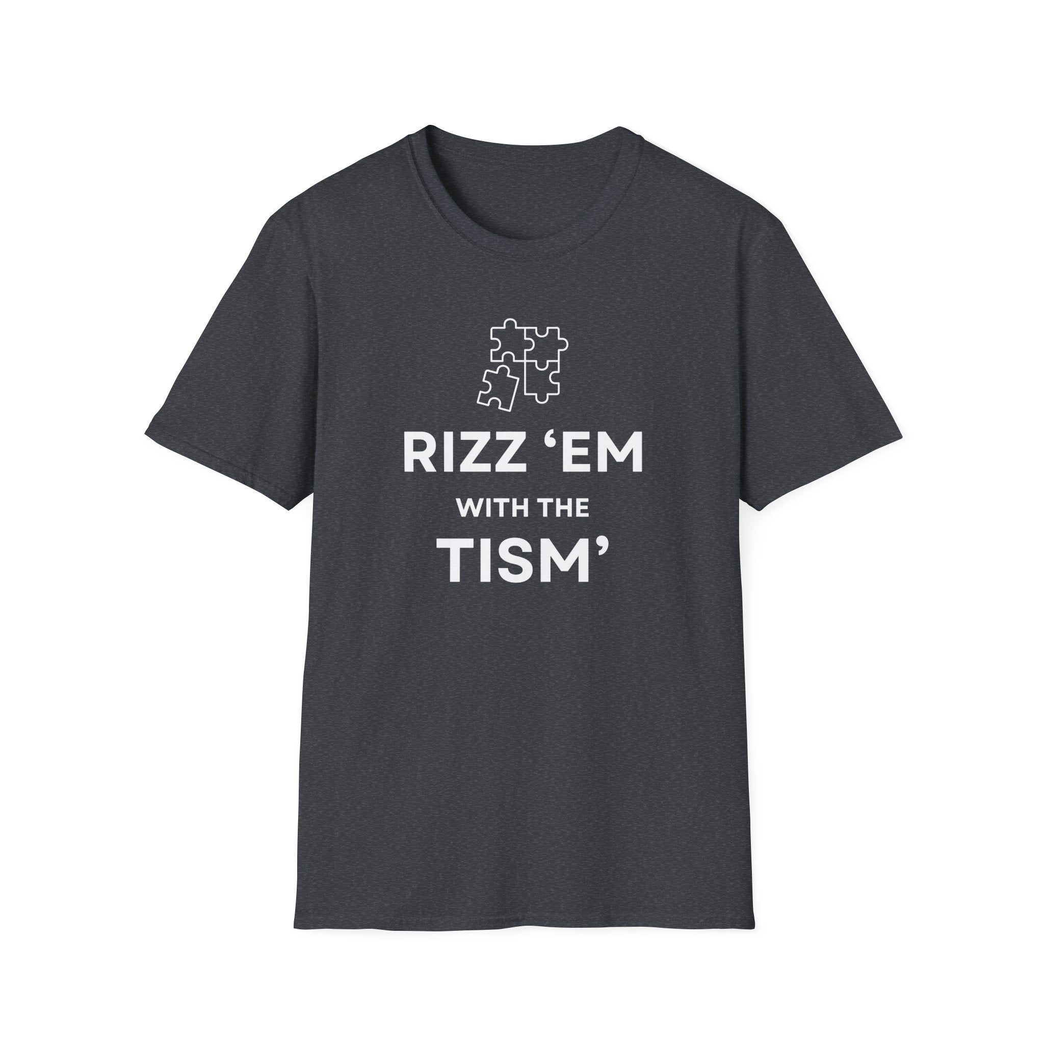 Autism Awareness T-Shirt — “Rizz ’Em With The Tism” Puzzle Tee