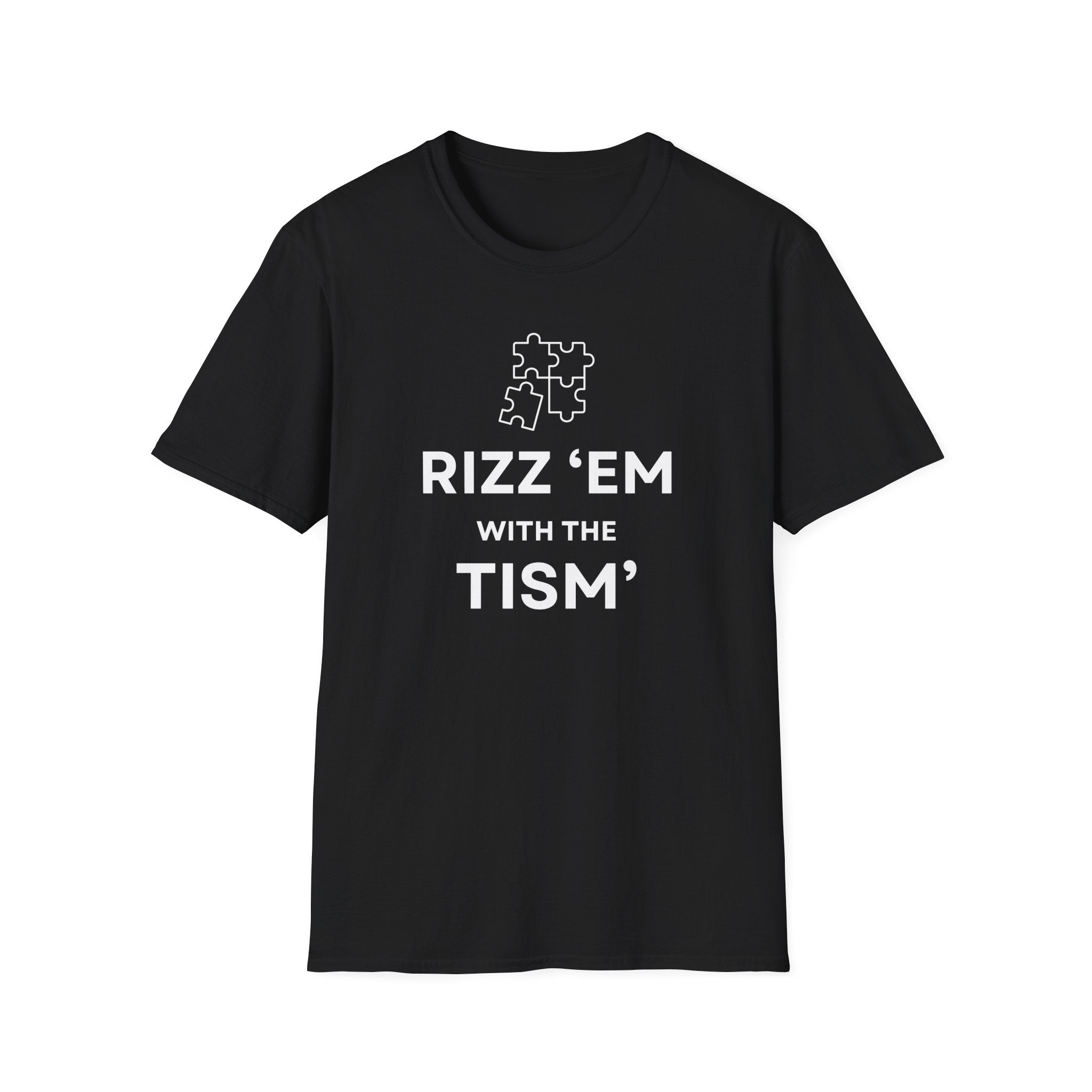 Autism Awareness T-Shirt — “Rizz ’Em With The Tism” Puzzle Tee