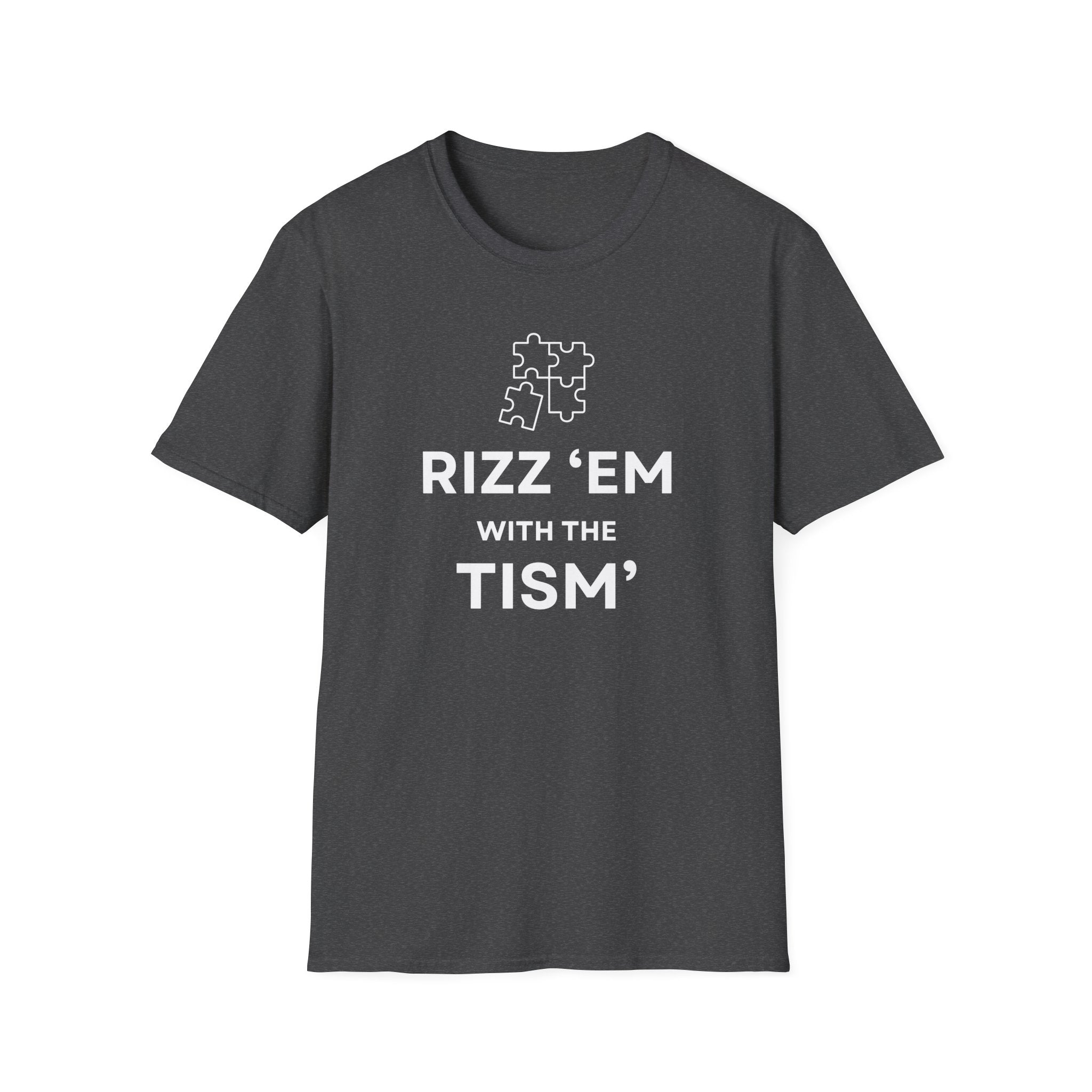 Autism Awareness T-Shirt — “Rizz ’Em With The Tism” Puzzle Tee